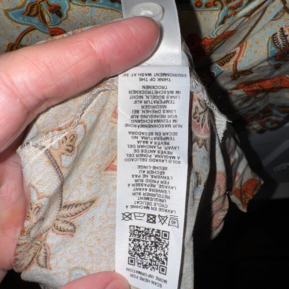 NEW ASOS DESIGN regular shirt in paisley print in tan - Picture 8 of 8